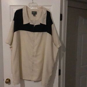 Men’s Black and Beige Shirt